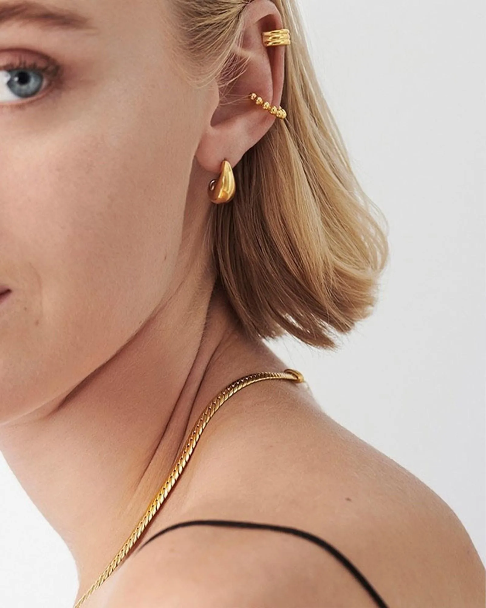 Crescent Studs Gold sold by Sol Sana product image thumbnail 4