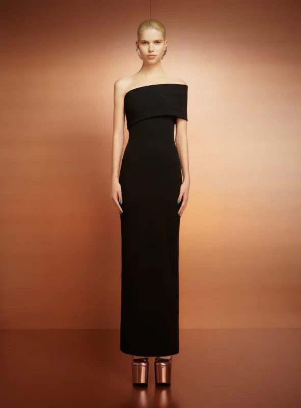 The Lana Maxi Dress in Black sold by Solace London