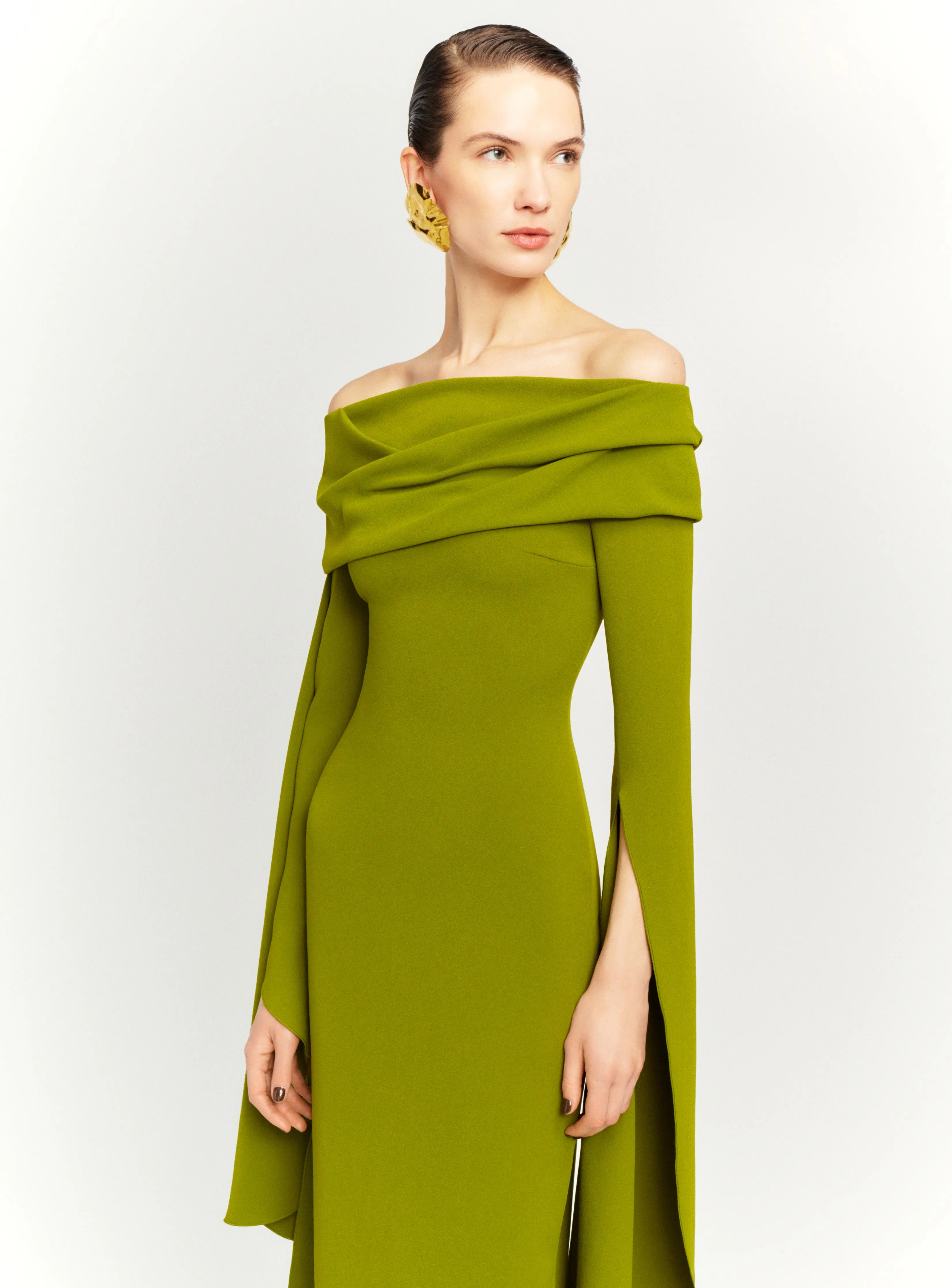 The Arden Maxi Dress in Sweet Pea Green sold by Solace London product image thumbnail 2