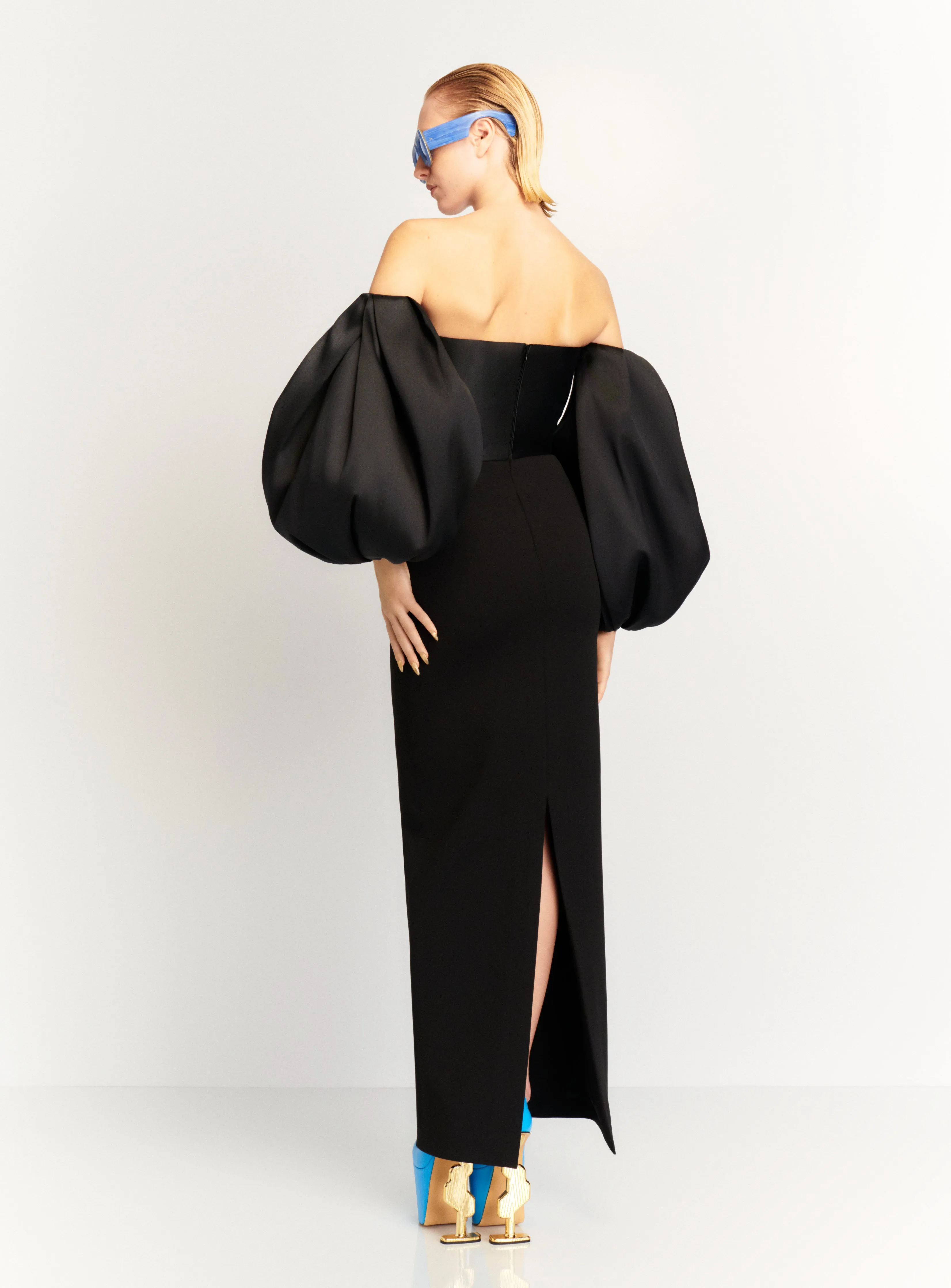 The Carmen Maxi Dress in Black sold by Solace London product image thumbnail 4