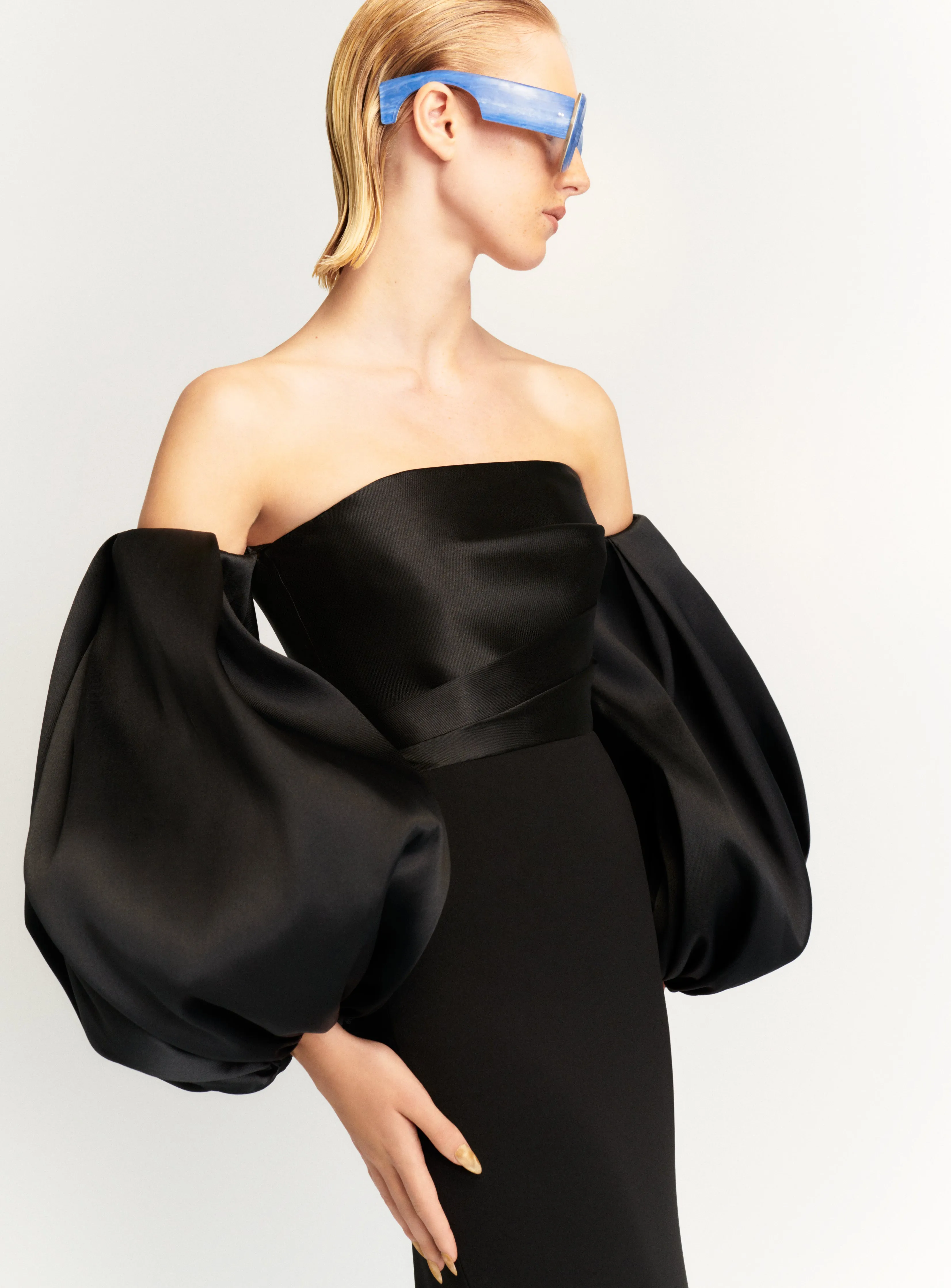 The Carmen Maxi Dress in Black sold by Solace London product image thumbnail 2