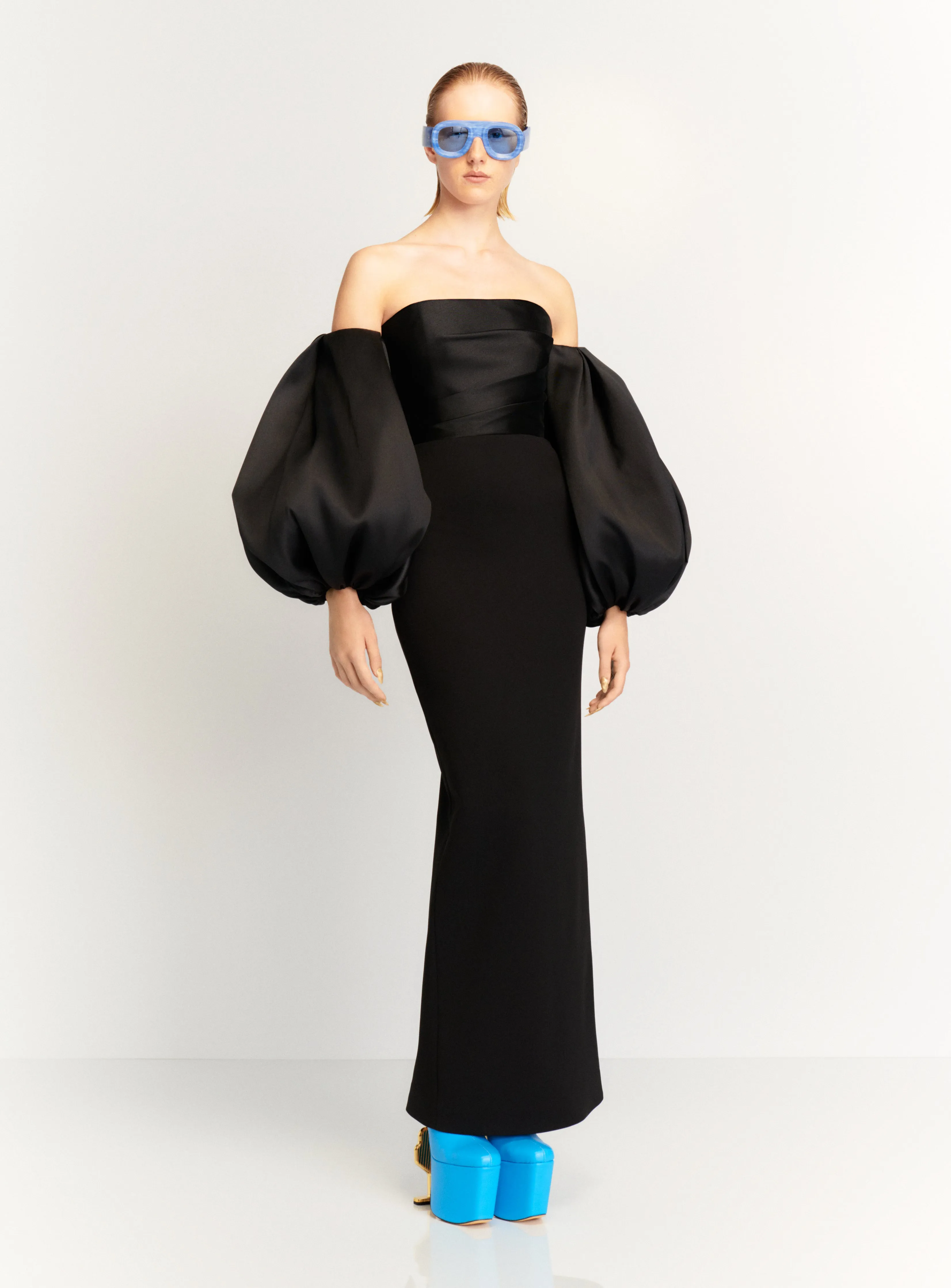 The Carmen Maxi Dress in Black sold by Solace London product image thumbnail 3