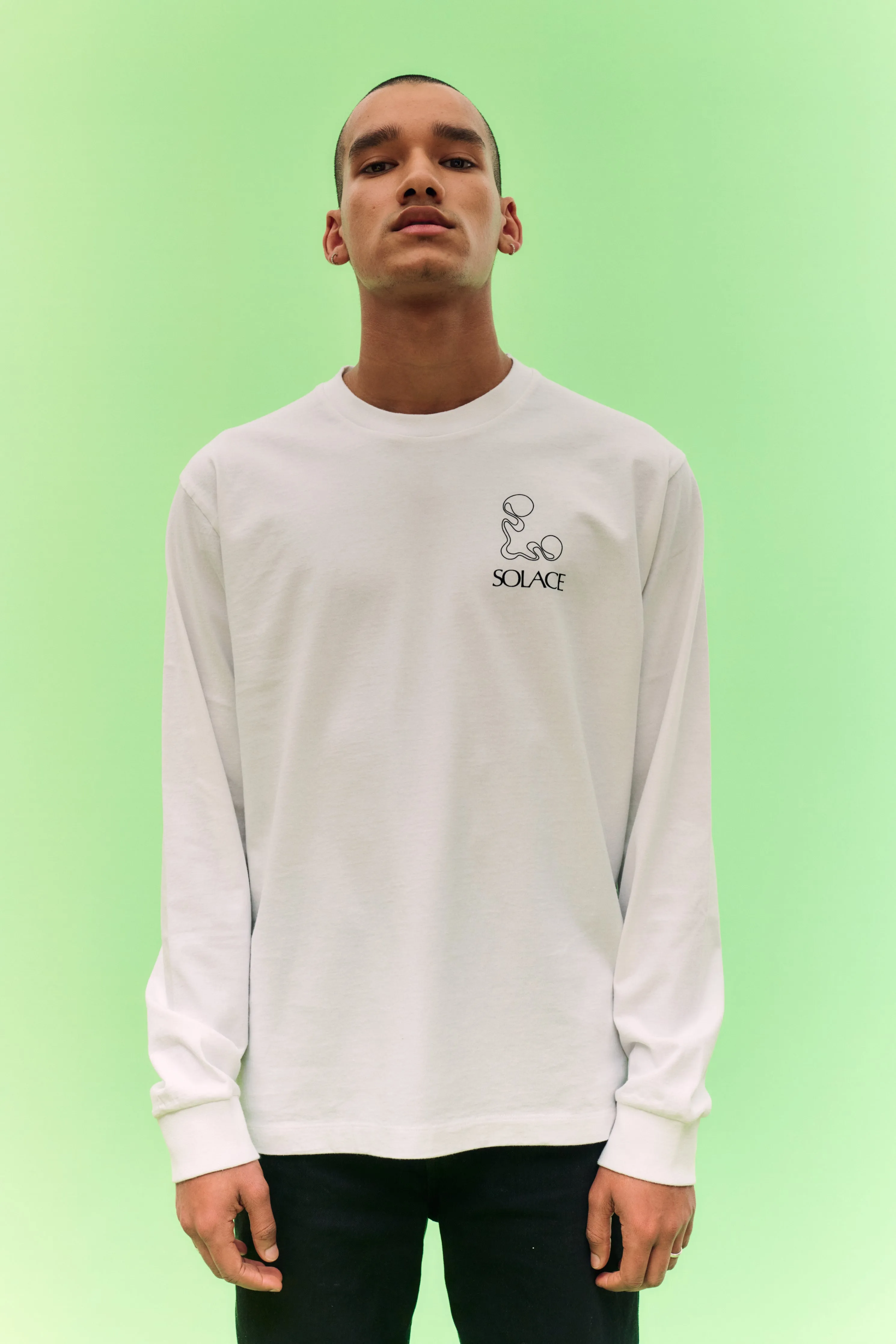 Solace London x James Carver White Tee sold by Solace London product image thumbnail 3