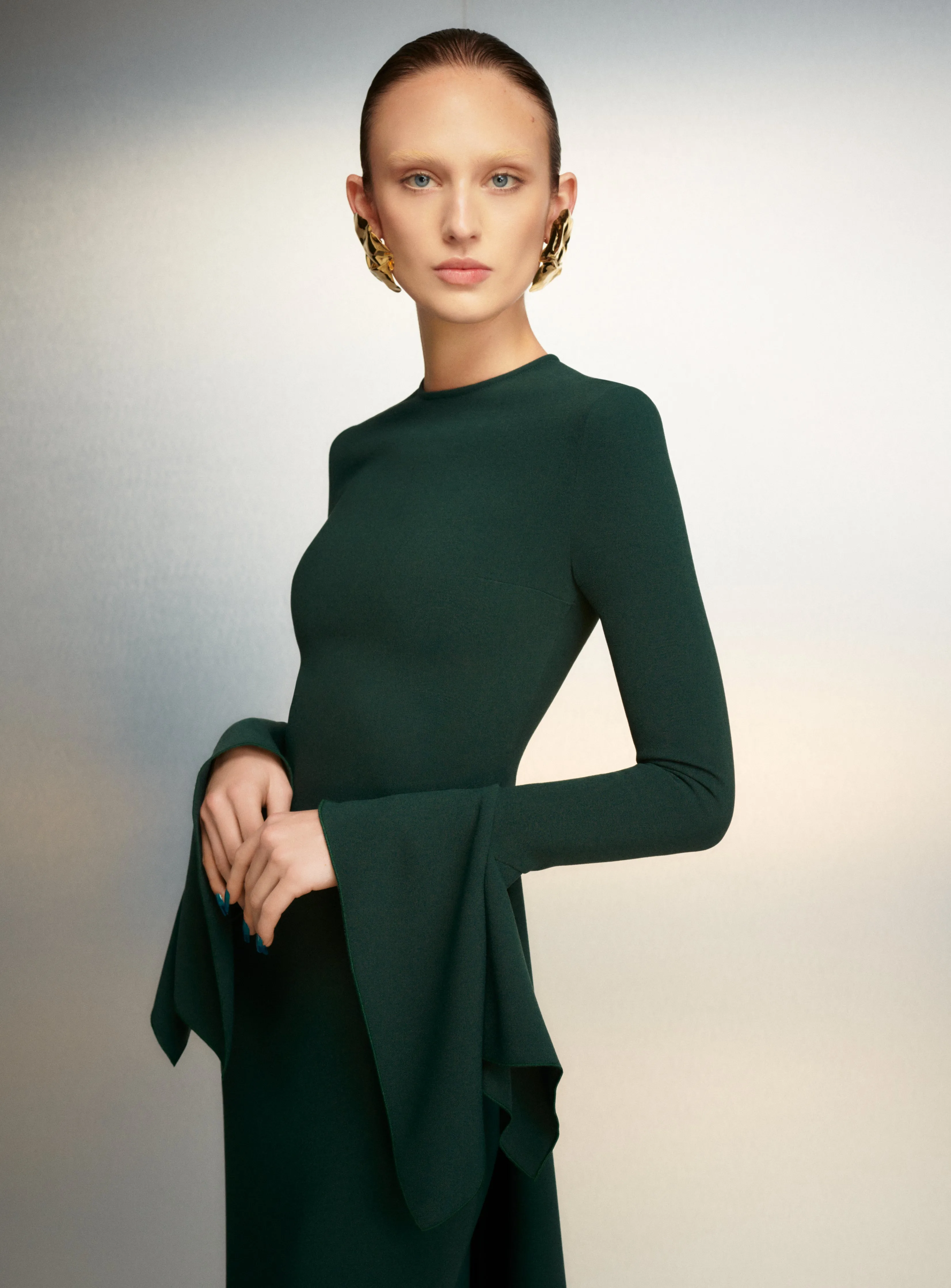 The Blake Maxi Dress in Emerald Green sold by Solace London product image thumbnail 2
