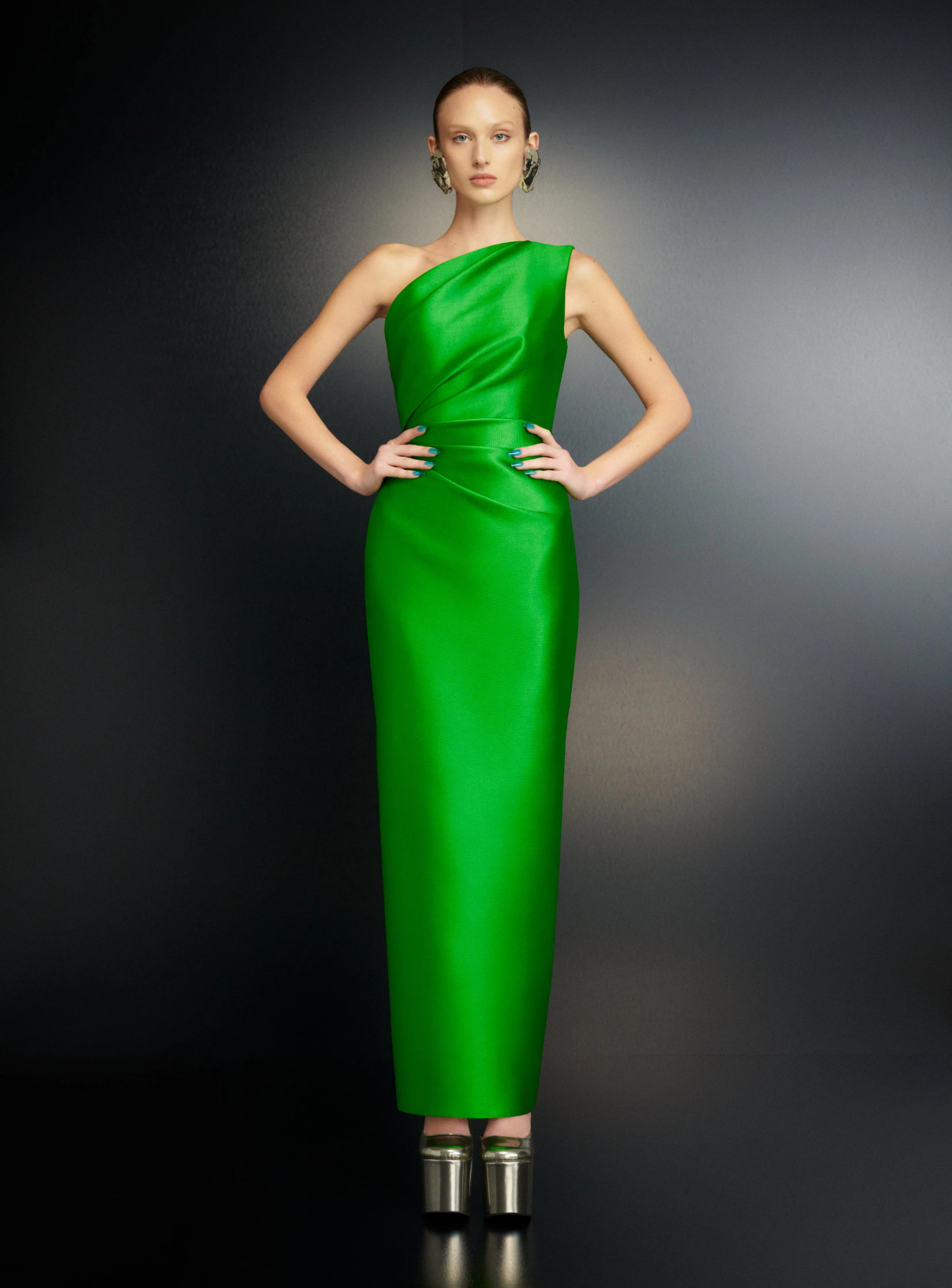 The Kira Maxi Dress in Bright Green sold by Solace London product image thumbnail 2