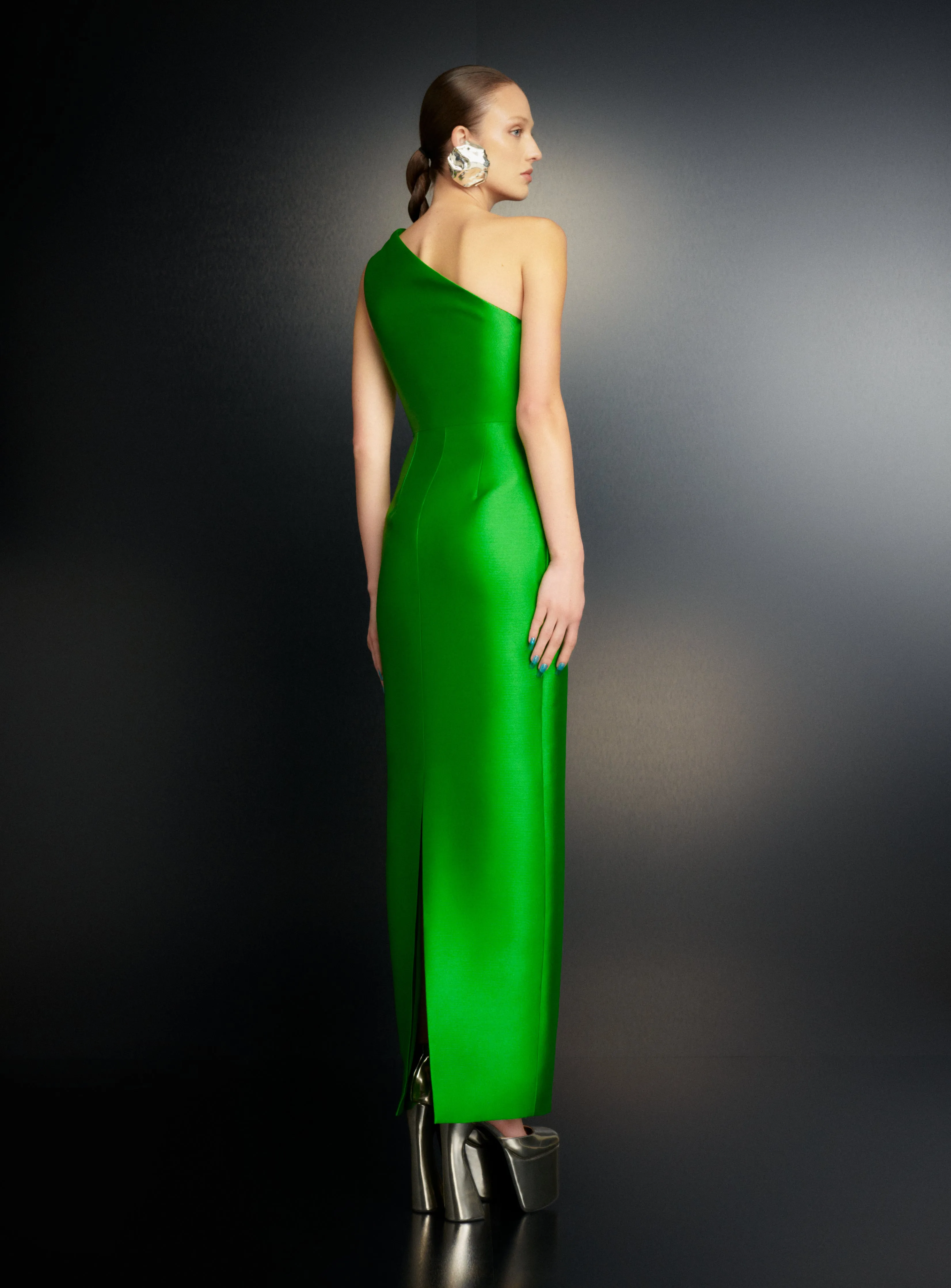 The Kira Maxi Dress in Bright Green sold by Solace London product image thumbnail 4