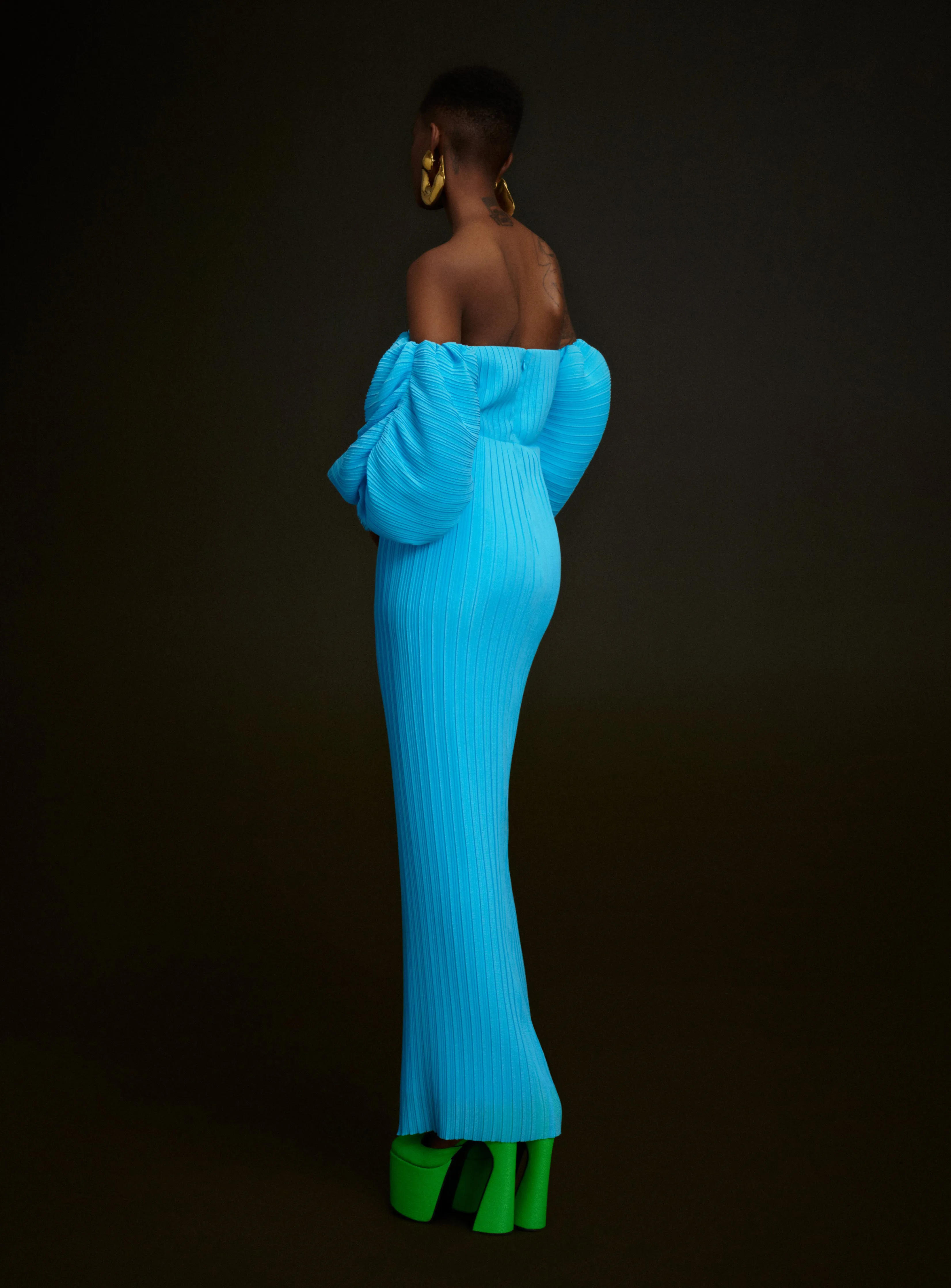 The Tasmin Maxi Dress in Blue sold by Solace London product image thumbnail 3