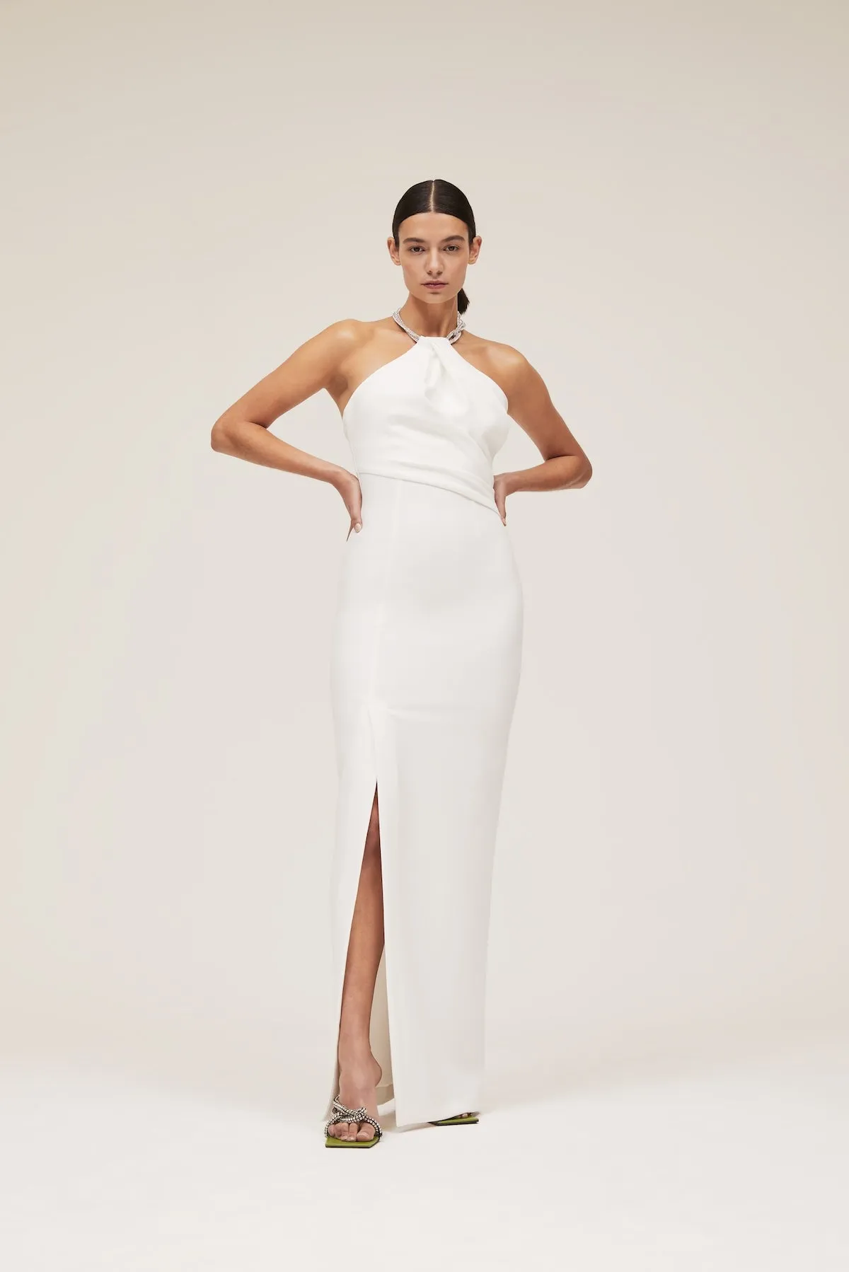 The Danette Dress in Cream sold by Solace London product image thumbnail 3