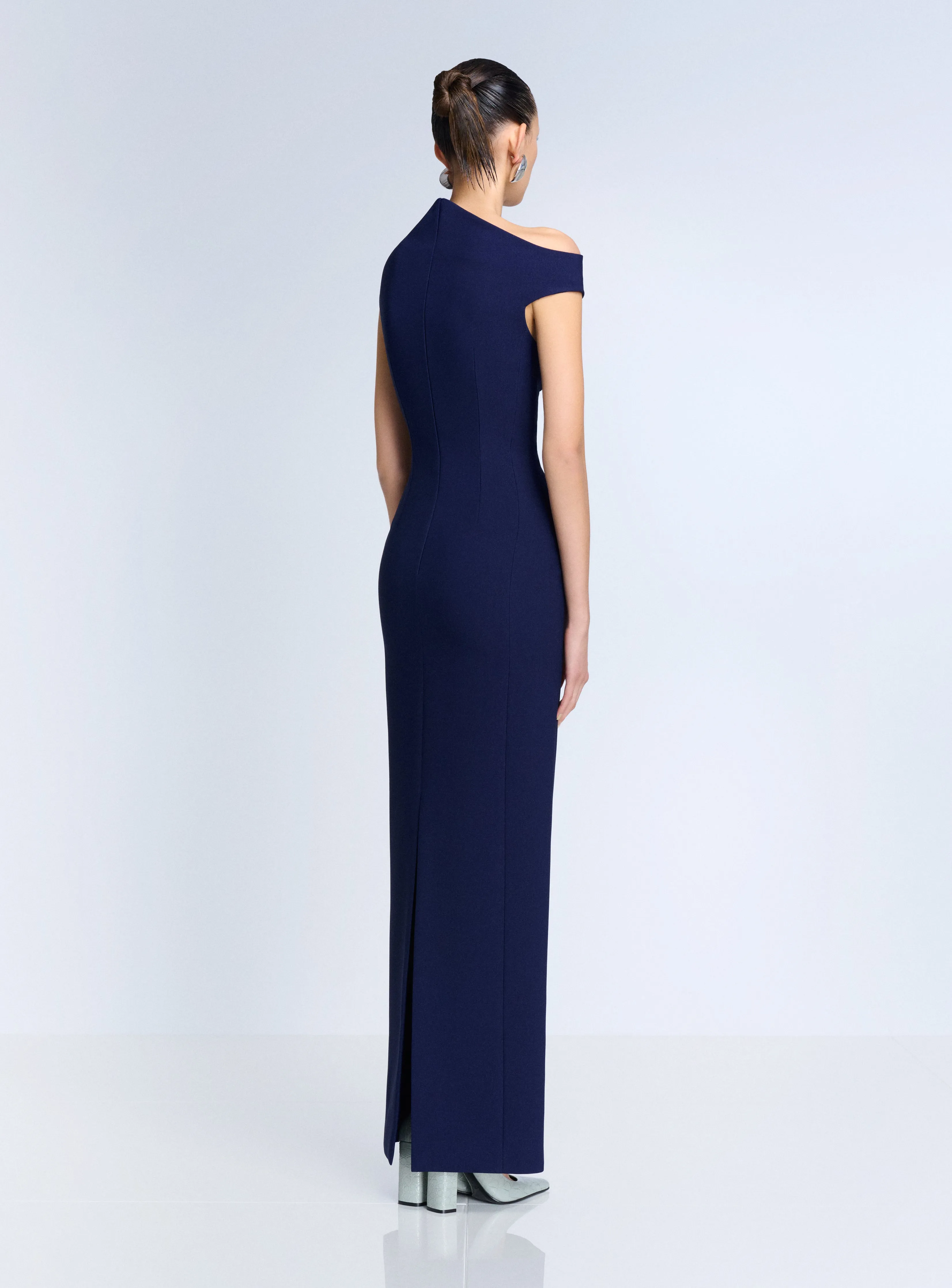 The Arion Maxi Dress in Navy sold by Solace London product image thumbnail 3