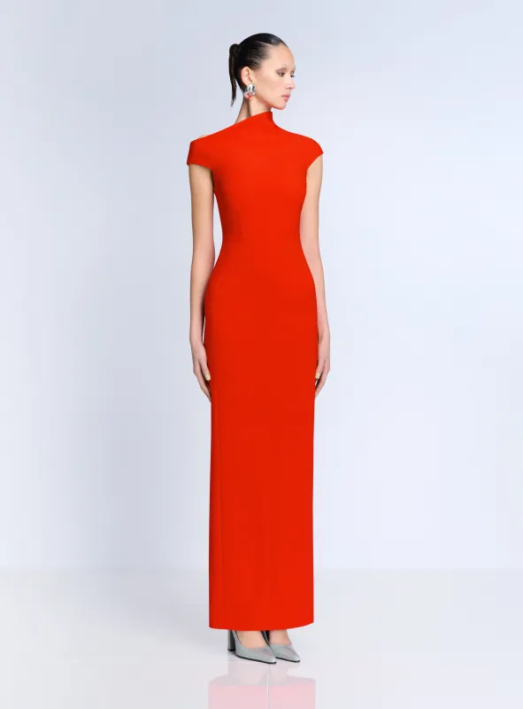 The Arion Maxi Dress in Scarlet made by Solace London