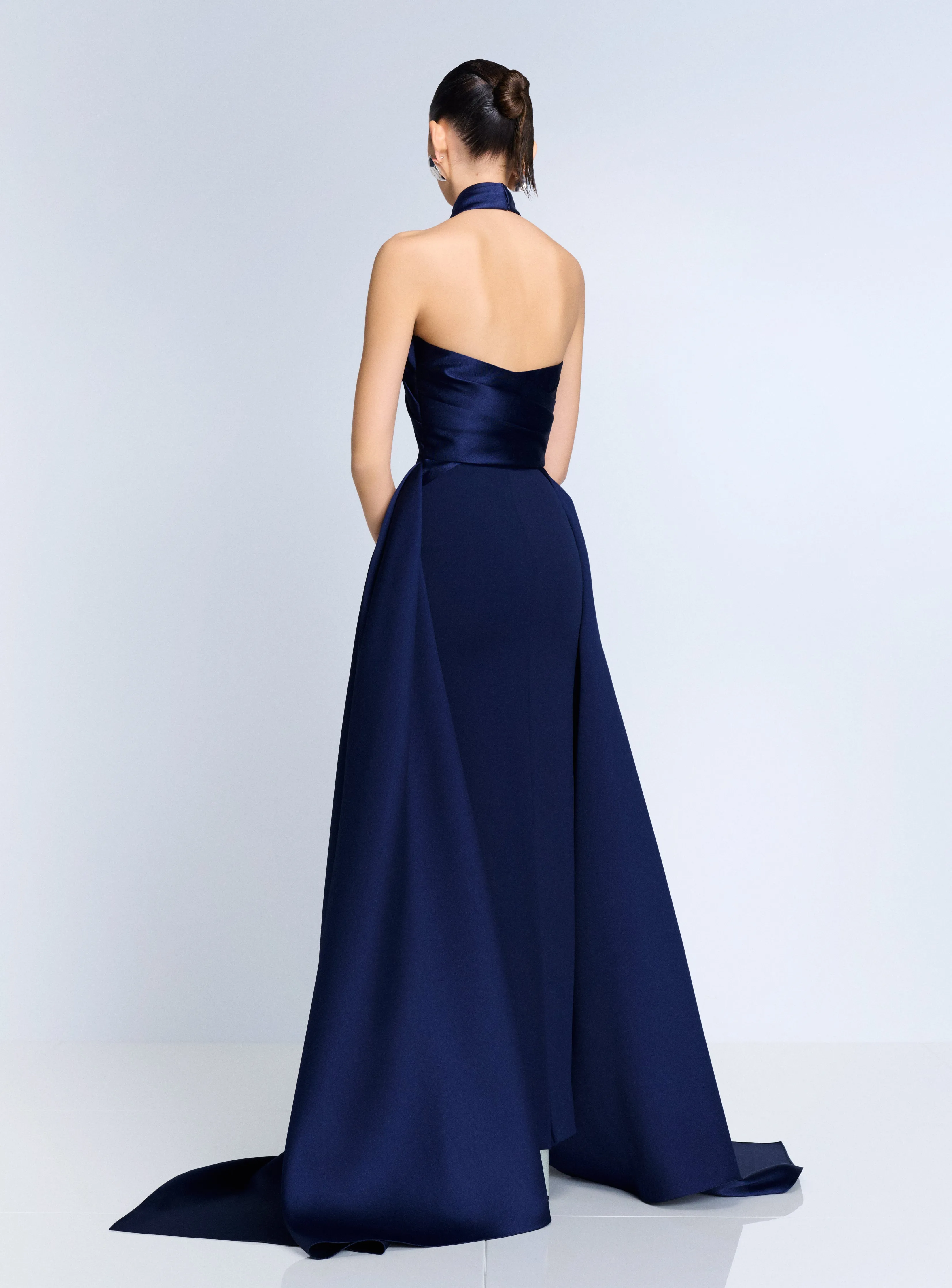 The Rumi Maxi Dress in Navy sold by Solace London product image thumbnail 3