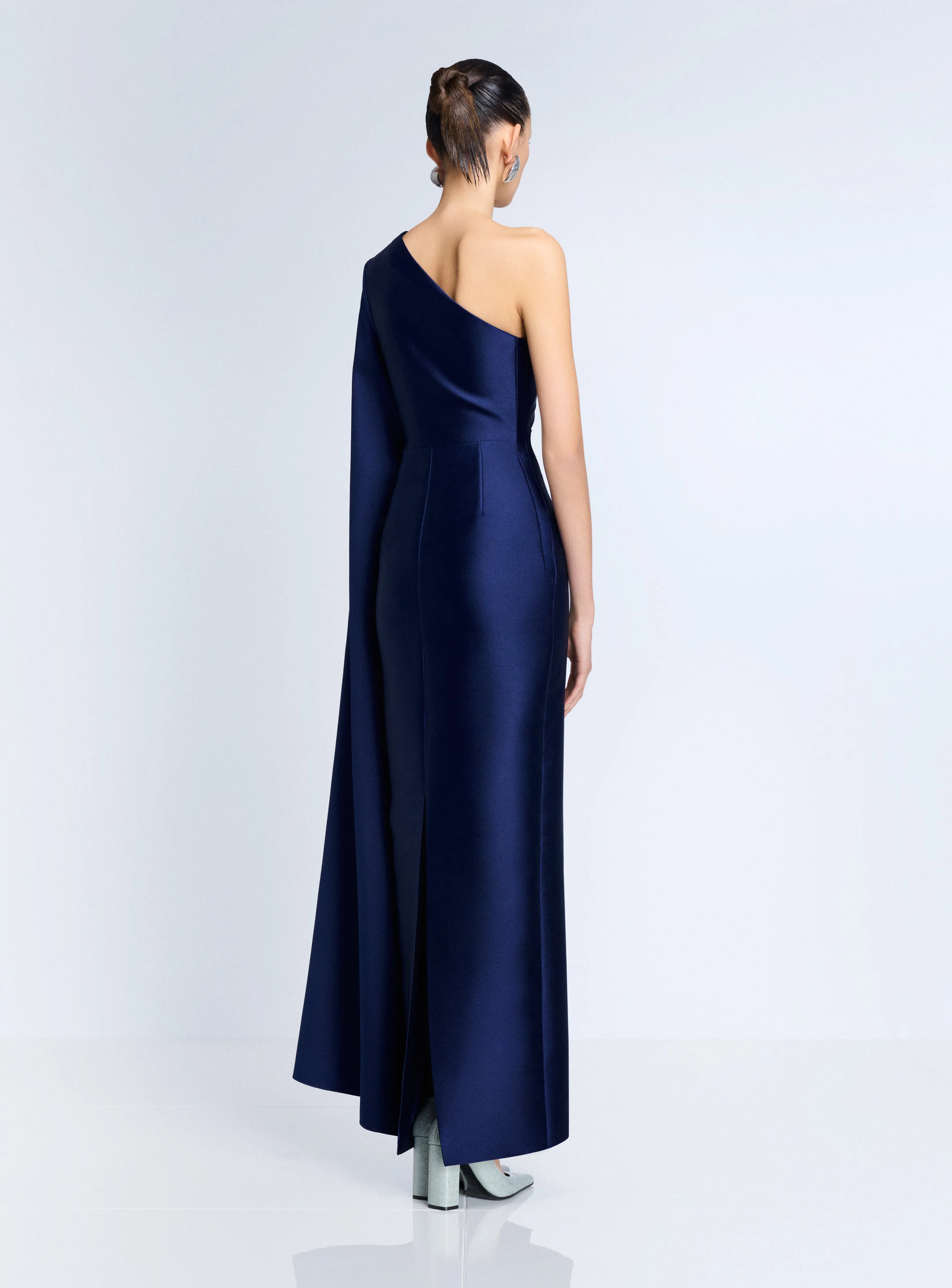 The Veya Maxi Dress in Navy sold by Solace London product image thumbnail 3