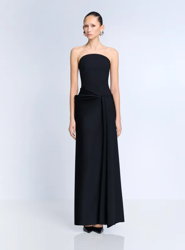The Seri Maxi Dress in Black made by Solace London