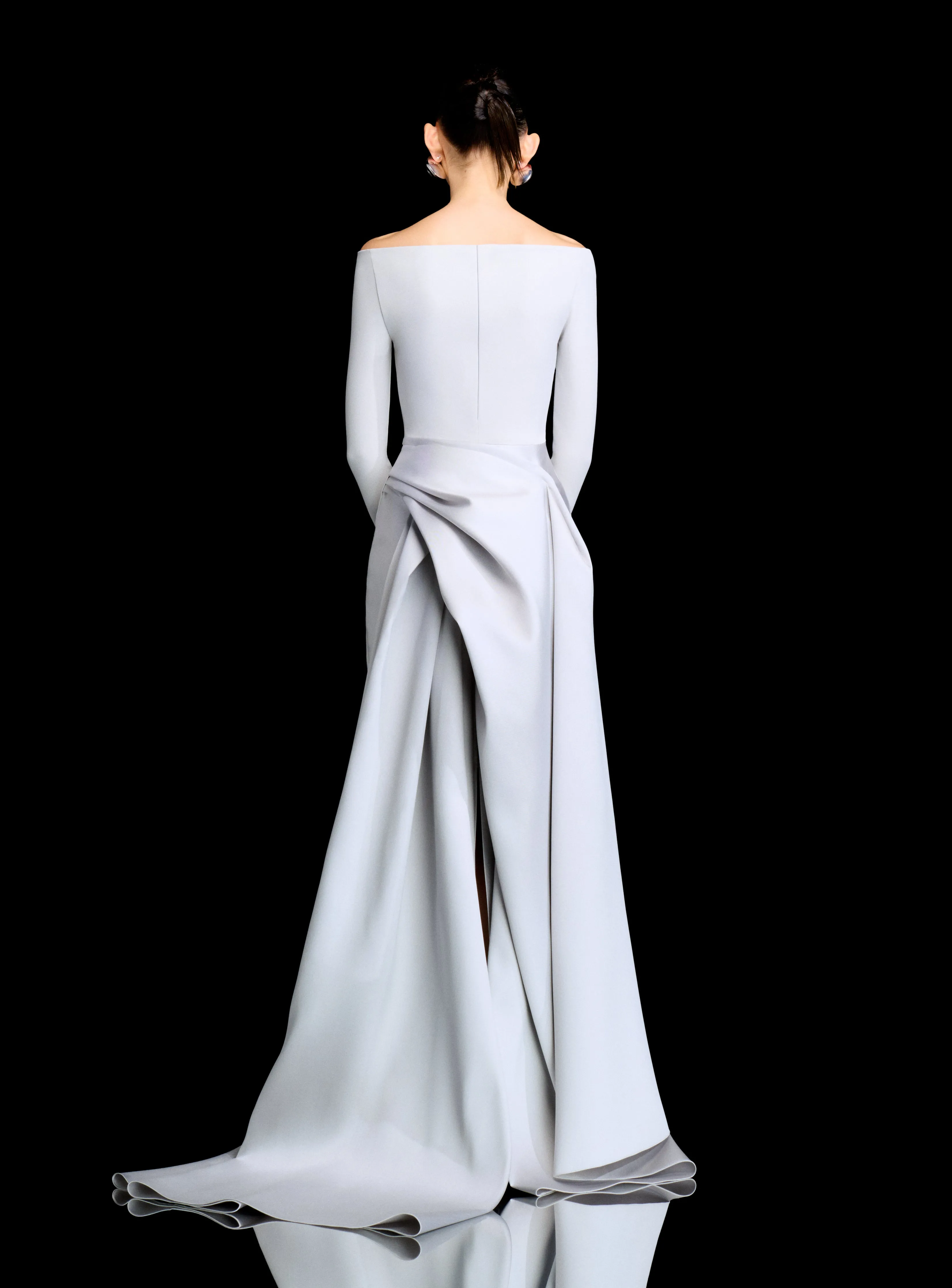The Winslow Maxi Dress in Platinum sold by Solace London product image thumbnail 3