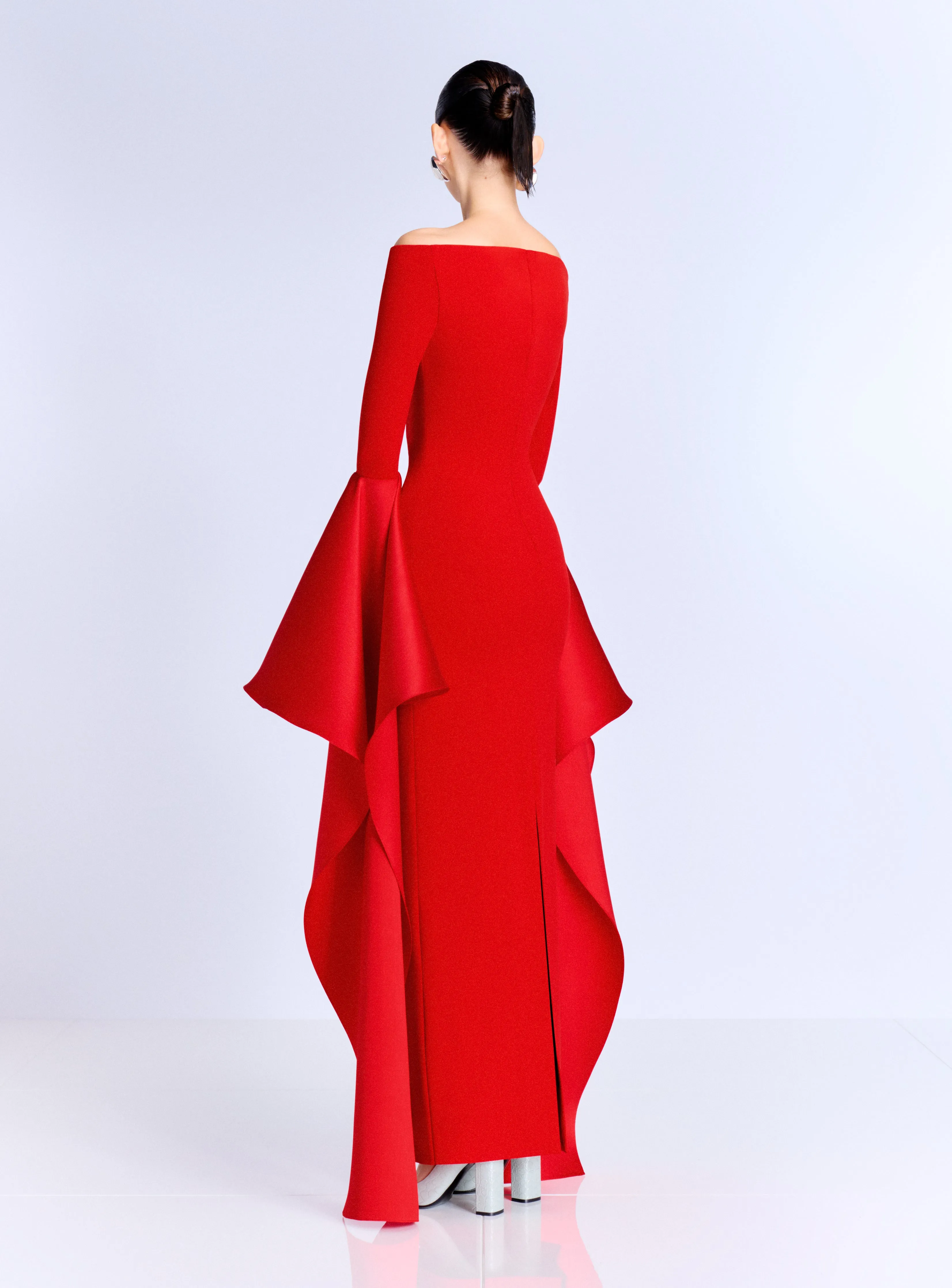 The Astria Maxi Dress in Red sold by Solace London product image thumbnail 3