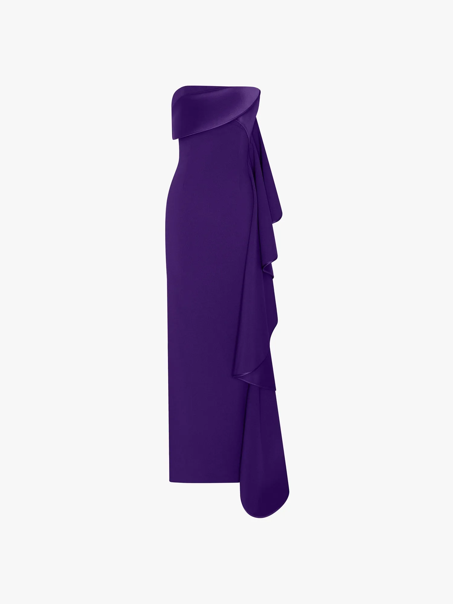 The Andress Maxi Dress in Deep Orchid sold by Solace London