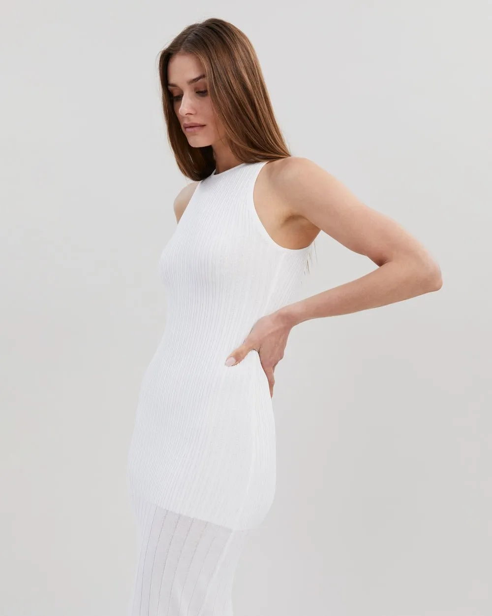 Varena Dress Optic White sold by SOLID & STRIPED product image thumbnail 2