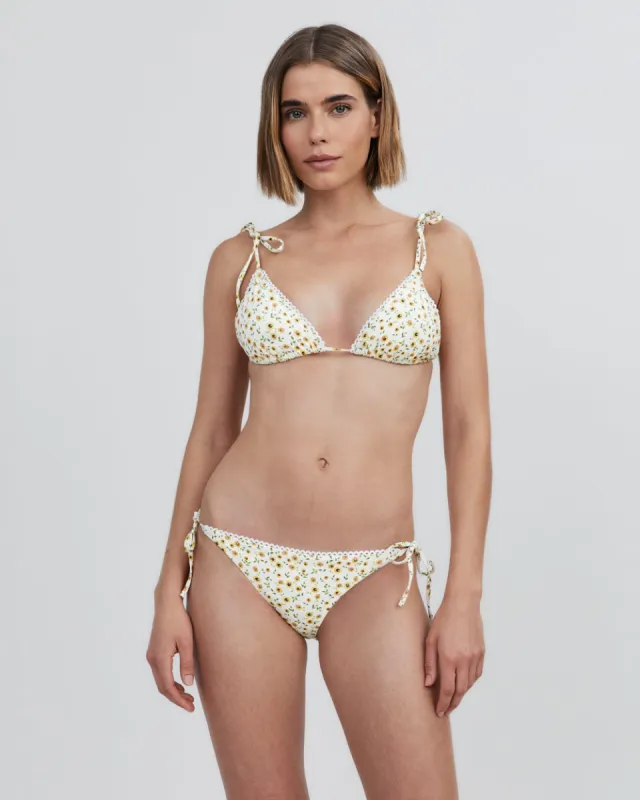 Parker Bikini Top Sunflower Print sold by SOLID & STRIPED