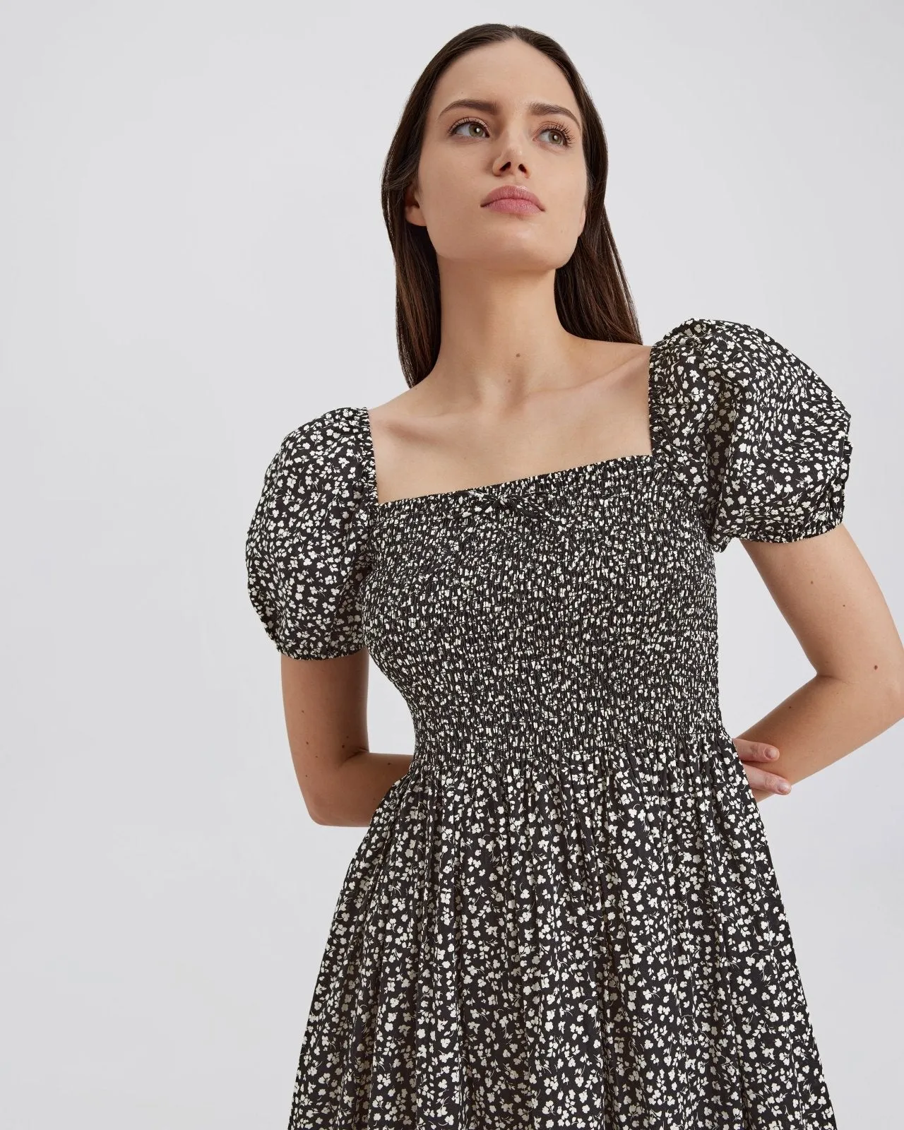 Corrina Dress Ditsy Floral Noir sold by SOLID & STRIPED product image thumbnail 4