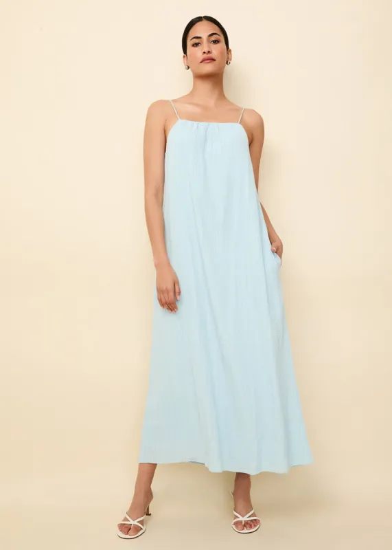 Sarai Dress Powder Blue sold by SOLID & STRIPED