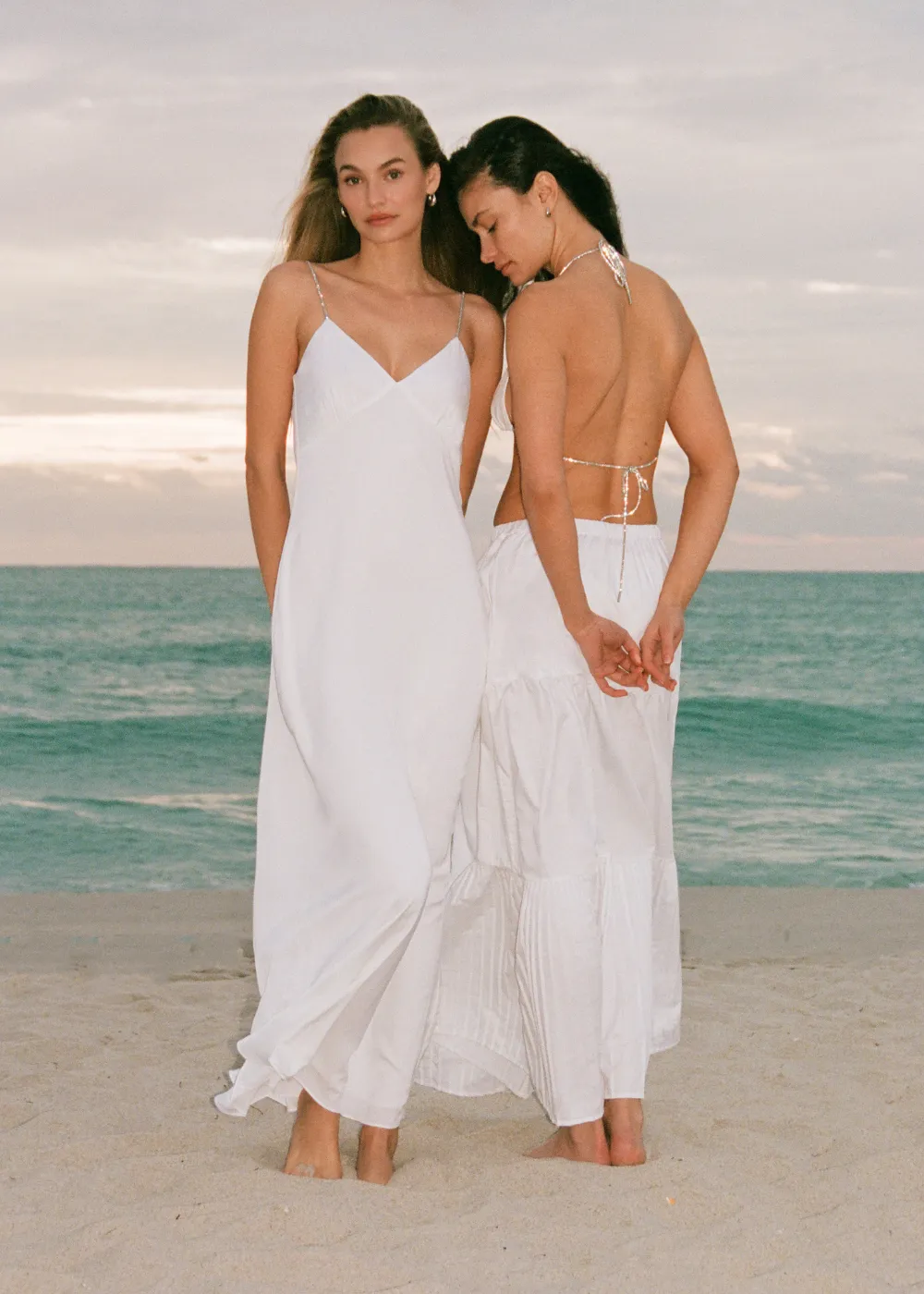 Rosetta Rhinestone Dress Optic White sold by SOLID & STRIPED product image thumbnail 2