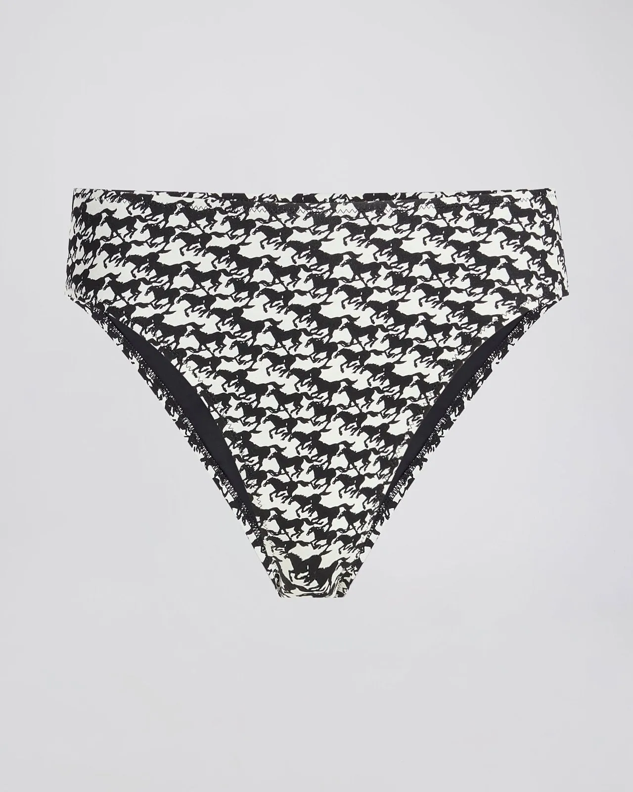 Miranda Bikini Bottom Horse Print Noir sold by SOLID & STRIPED product image thumbnail 2