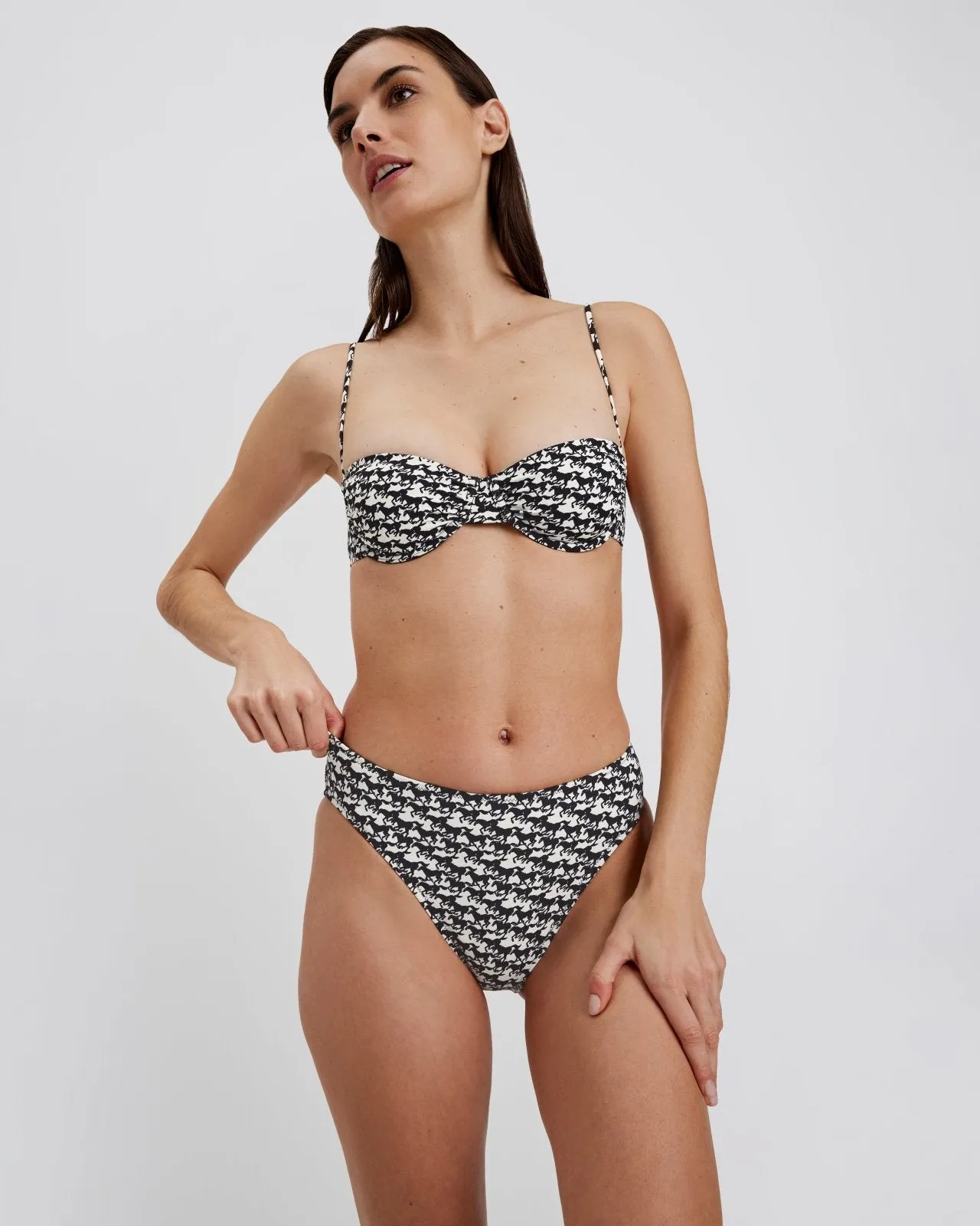 Miranda Bikini Bottom Horse Print Noir sold by SOLID & STRIPED product image thumbnail 4