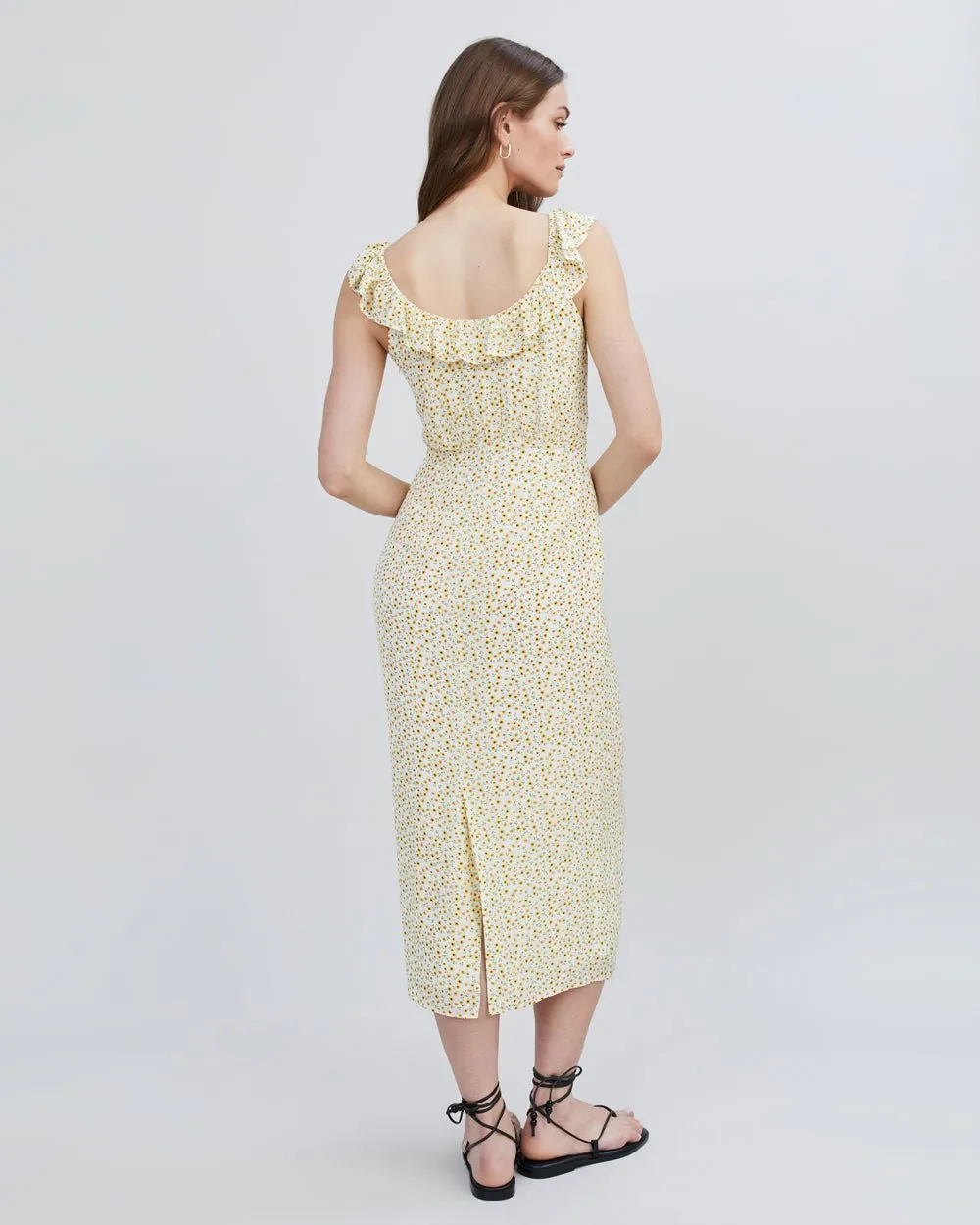 Aurella Dress Sunflower Print sold by SOLID & STRIPED product image thumbnail 4