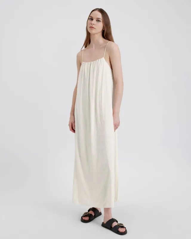 Sarai Dress Ecru sold by SOLID & STRIPED