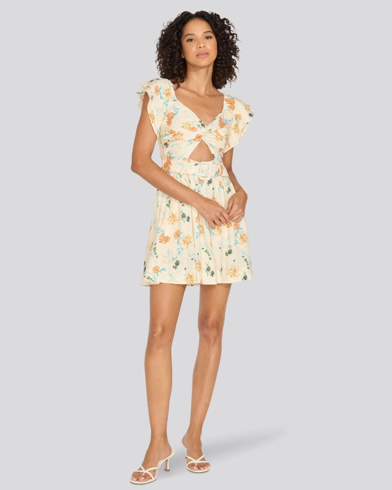 Renata Mini Dress Brule Multi Floral sold by SOLID & STRIPED