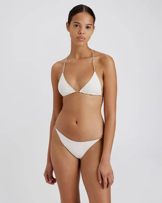 Iris Rhinestone Bikini Top Brule sold by SOLID & STRIPED