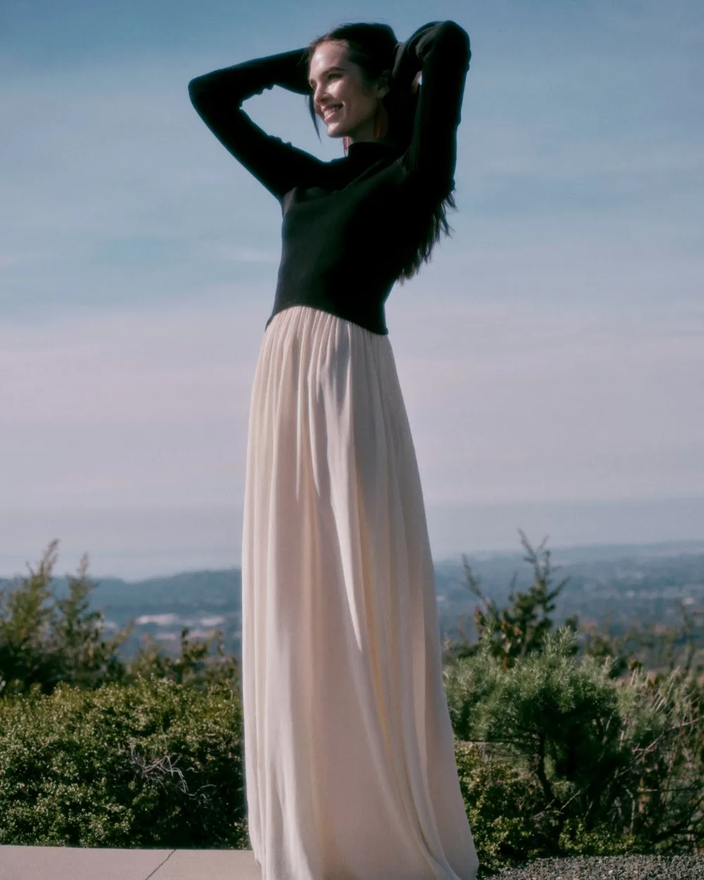 Soglio Dress Ecru / Noir sold by SOLID & STRIPED product image thumbnail 4