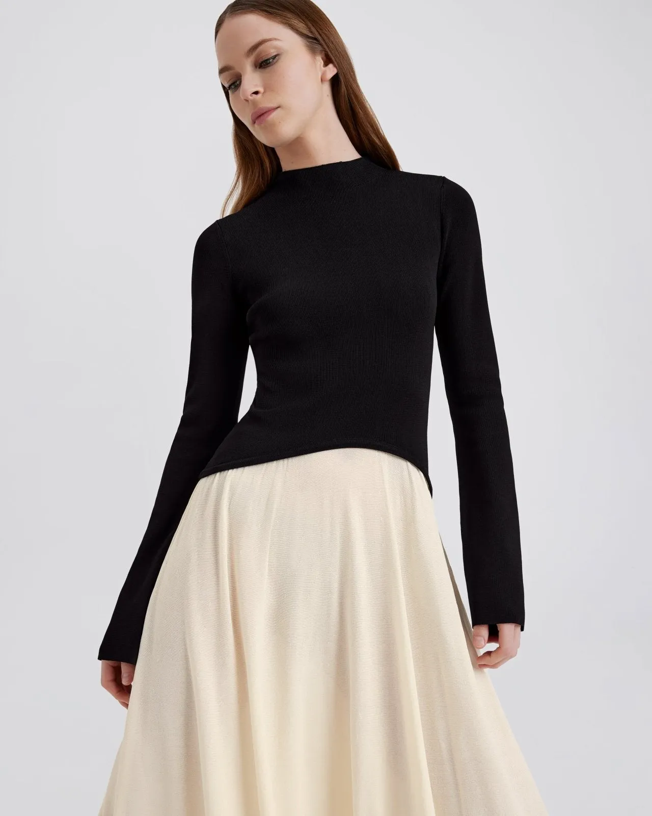 Soglio Dress Ecru / Noir sold by SOLID & STRIPED product image thumbnail 5