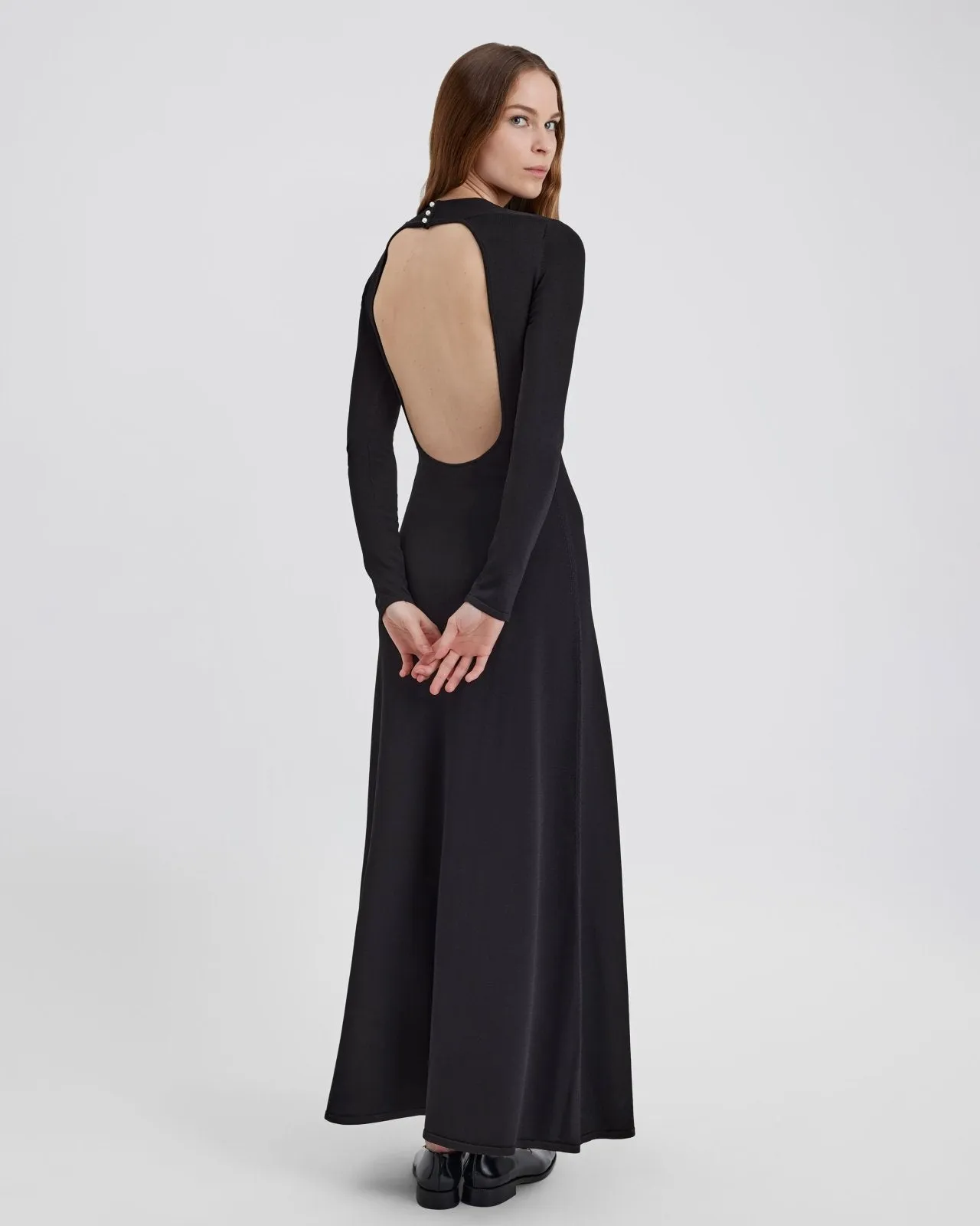 Narcia Dress Noir sold by SOLID & STRIPED product image thumbnail 3