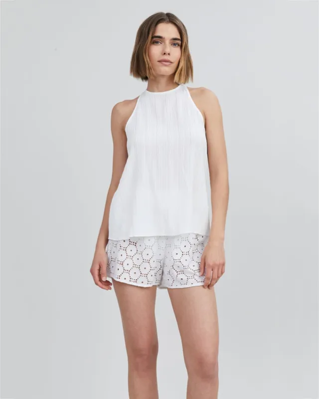 Milly Top Optic White sold by SOLID & STRIPED