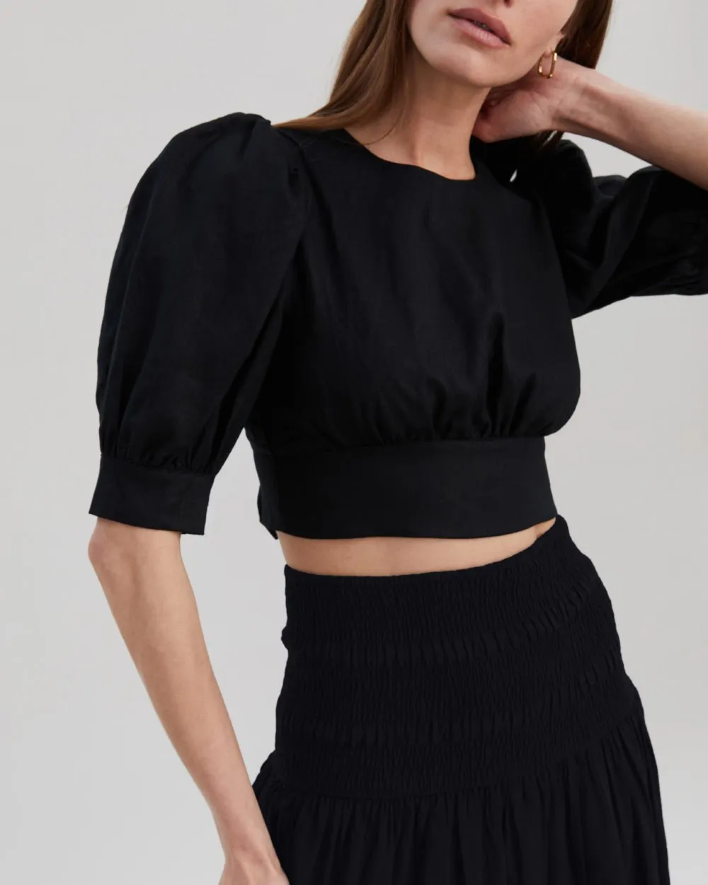 Gael Top Noir sold by SOLID & STRIPED product image thumbnail 5