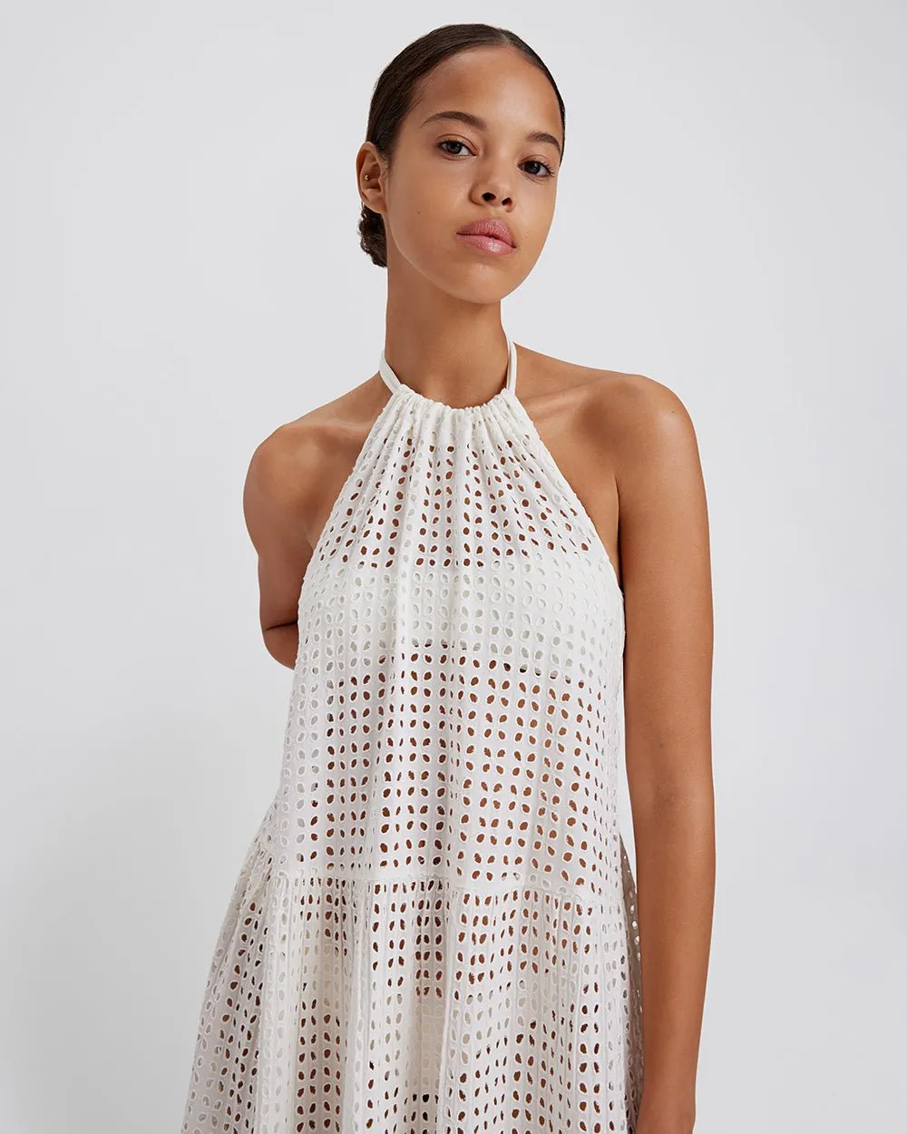 Kai Dress Leaf Eyelet Brule sold by SOLID & STRIPED product image thumbnail 5