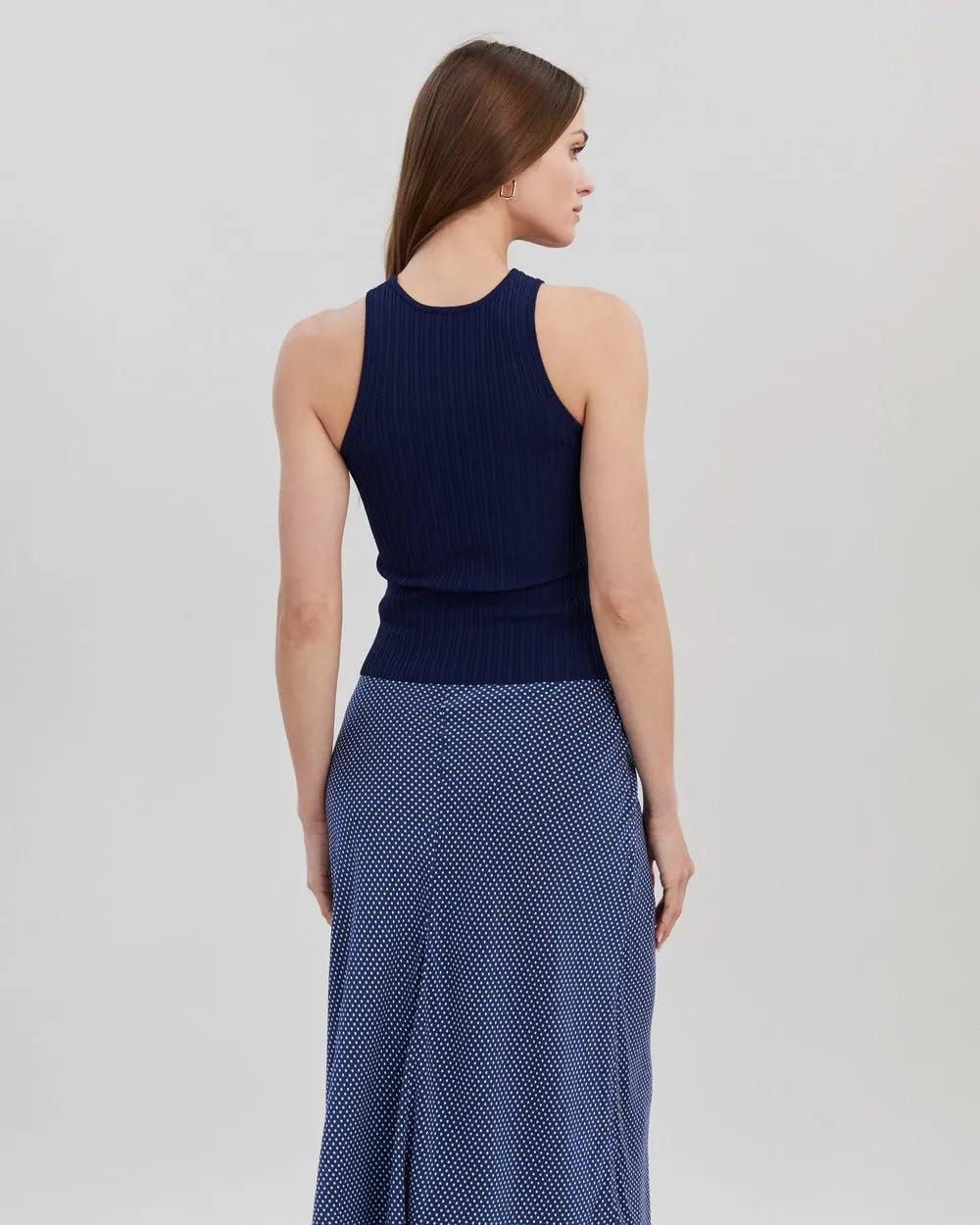 Varena Tank French Navy sold by SOLID & STRIPED product image thumbnail 3