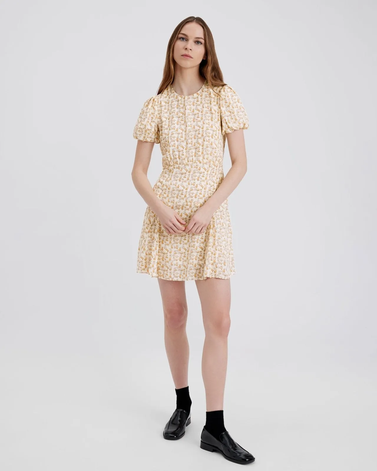 Gael Mini Dress Hersh Print sold by SOLID & STRIPED