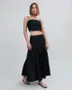 Gael Skirt Noir sold by SOLID & STRIPED