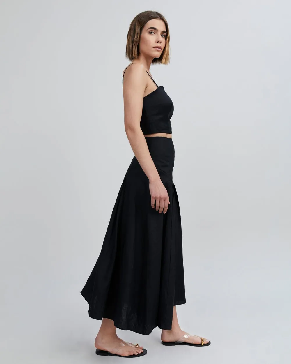 Gael Skirt Noir sold by SOLID & STRIPED product image thumbnail 3