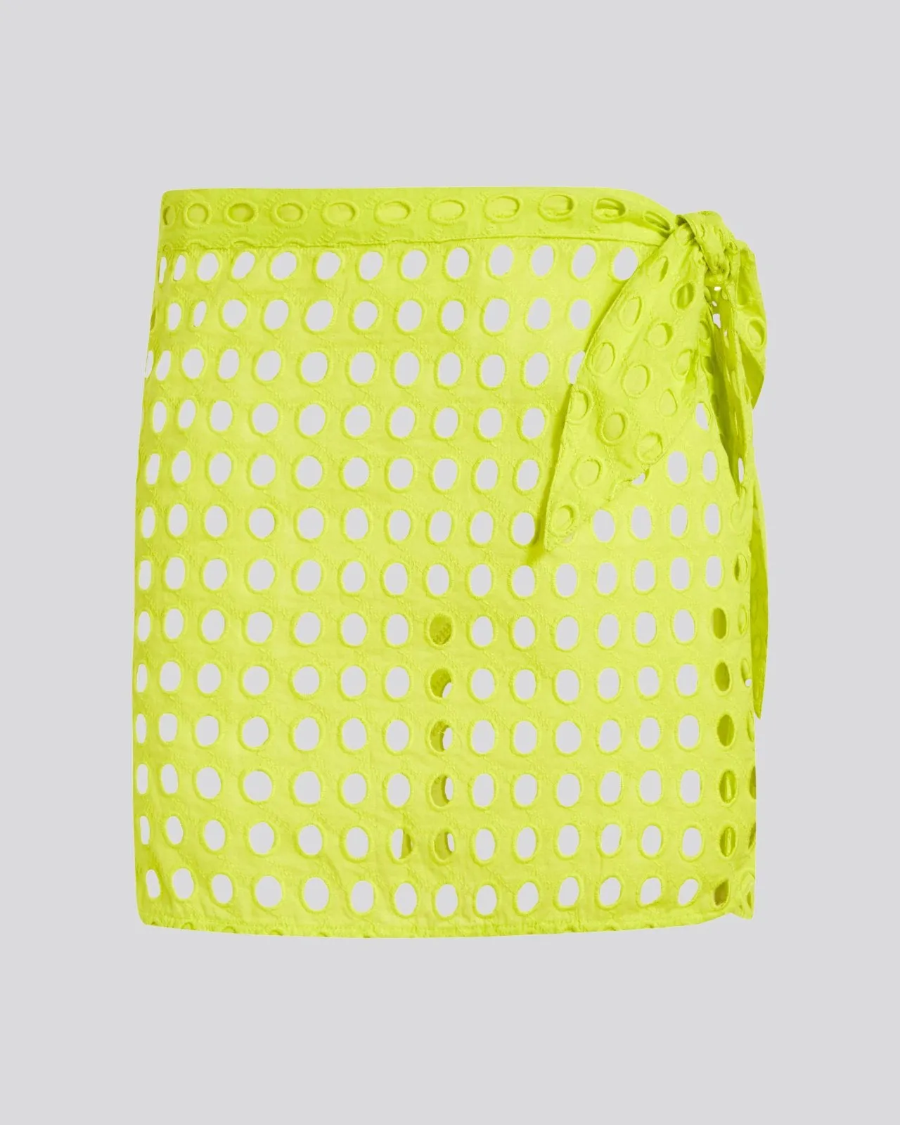 Eyelet Mini Wrap Pareo Chartreuse sold by SOLID & STRIPED product image thumbnail 2