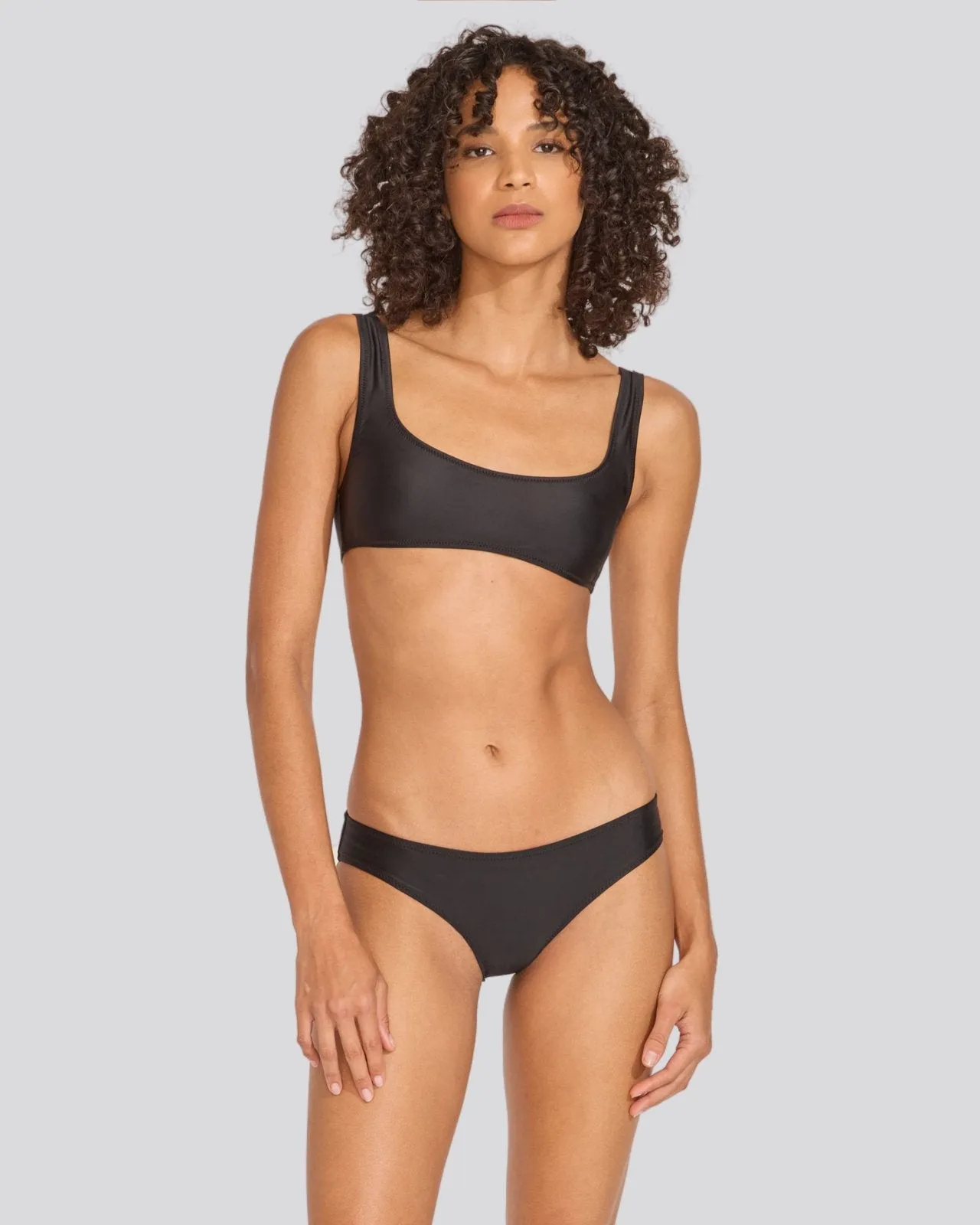 Elle Bikini Top Black sold by SOLID & STRIPED