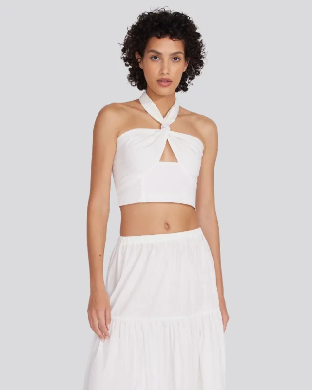 Naomi Top Optic White sold by SOLID & STRIPED