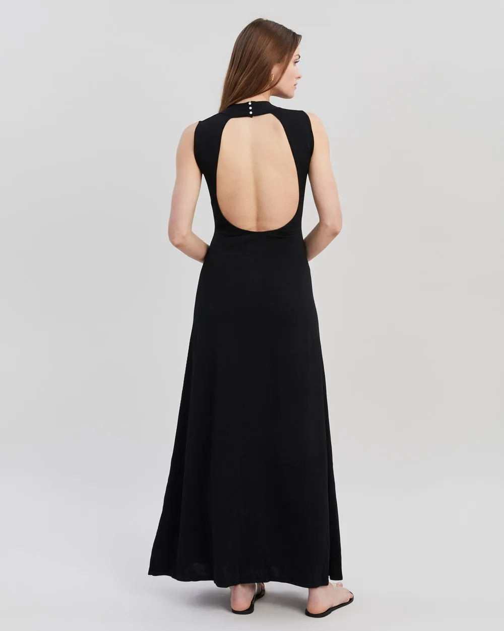 Nadia Dress Noir sold by SOLID & STRIPED product image thumbnail 4