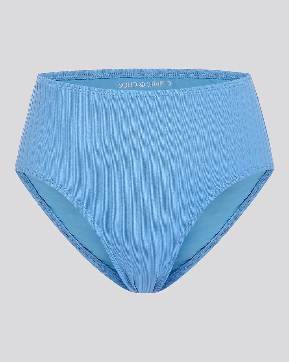 Lilo Ribbed Bikini Bottom Marina Blue sold by SOLID & STRIPED product image thumbnail 2
