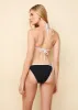 Iris Ribbed Bikini Top Noir / Optic White sold by SOLID & STRIPED
