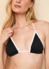 Iris Ribbed Bikini Top Noir / Optic White sold by SOLID & STRIPED