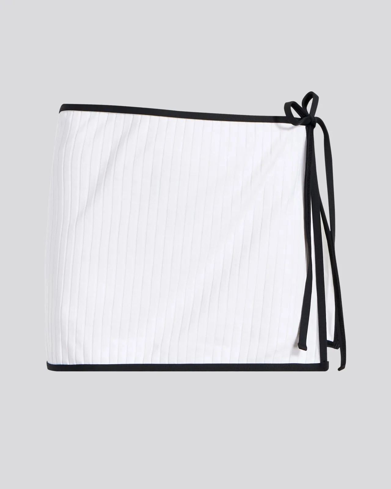 Nola Ribbed Swim Skirt Optic White sold by SOLID & STRIPED product image thumbnail 2