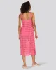 Eyelet Annika Midi Dress Hot Pink sold by SOLID & STRIPED